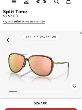 Oakley Split Time Sunglasses with Pink Mirrored Lenses
